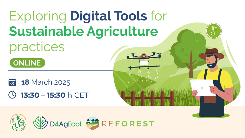 The Digital Agroecology Cluster launches a new webinar weries on the digitalization of sustainable farming practices